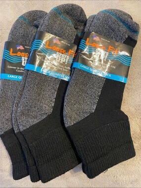 Grey & Black Athletic Quarter Socks for Men